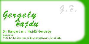 gergely hajdu business card