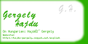 gergely hajdu business card